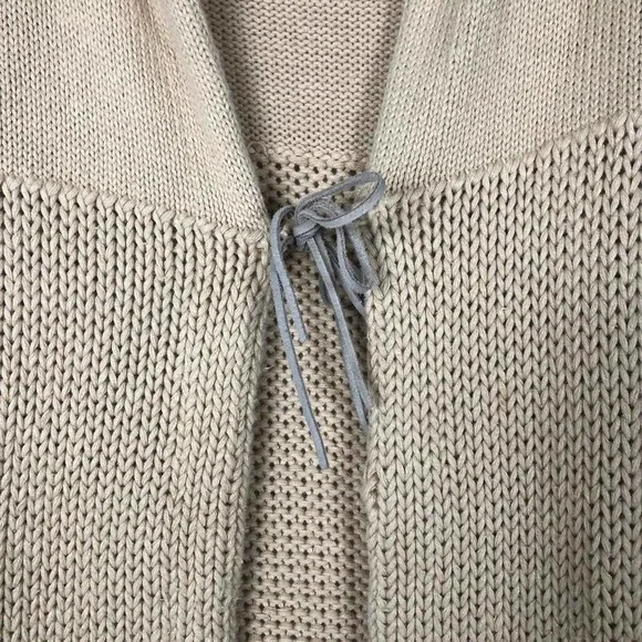 Y2K Front Tie Longline Cardigan Sweater - Picture 4 of 4